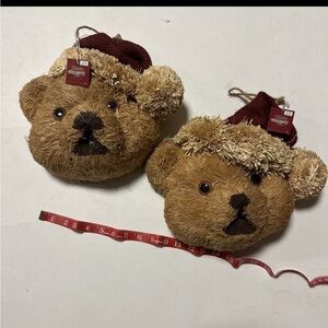 Vintage y2k lot of 2 Christmas bear wall decor. Unique